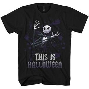 This Is Halloween Black Cotton Tee
